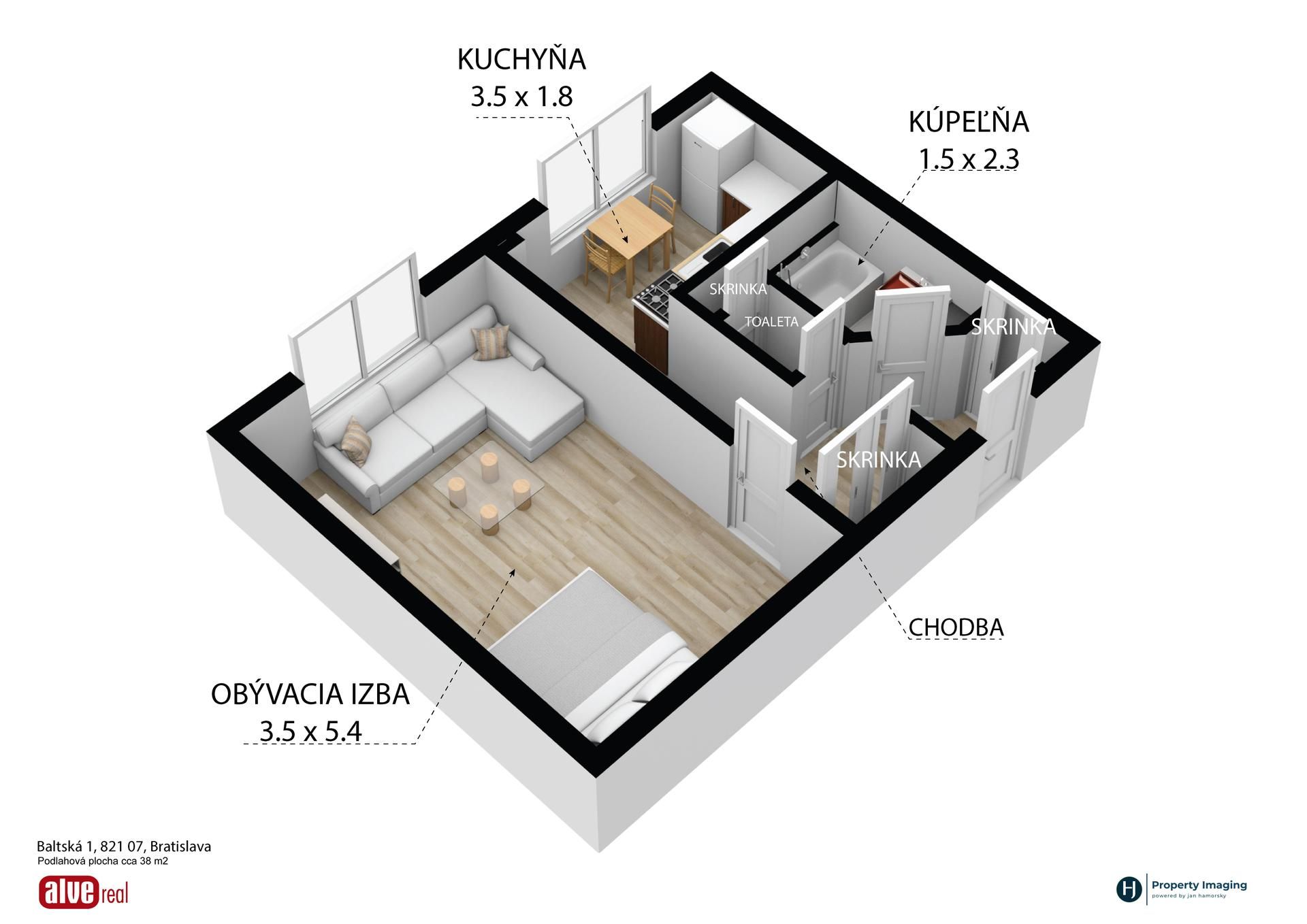 1 IZBOVÝ BYT NA BALTSKEJ ULICI - PREDANÉ